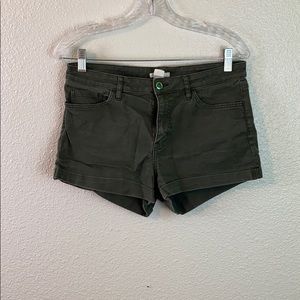 Olive Green Jean Shorts From H&M in size 10